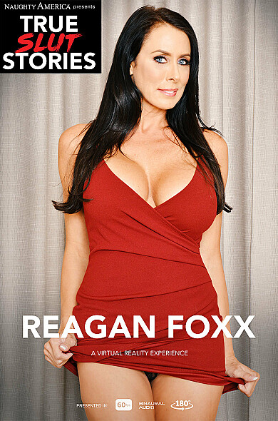 Watch Reagan Foxx enjoy some American and Big Fake Tits!