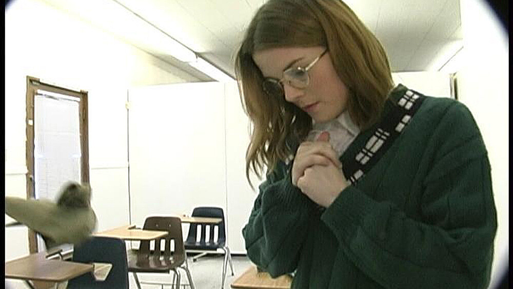 Keiko fucking in the classroom with her natural tits